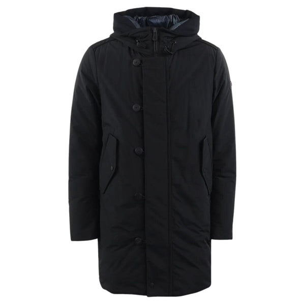 Parka Uomo medio con cappuccio staccabile Nero Peuterey- Francavilla Moda